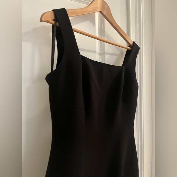 Andrea Polizzi for Rex Lester petite Sz. 12 square neckline dress black - Picture 5 of 9